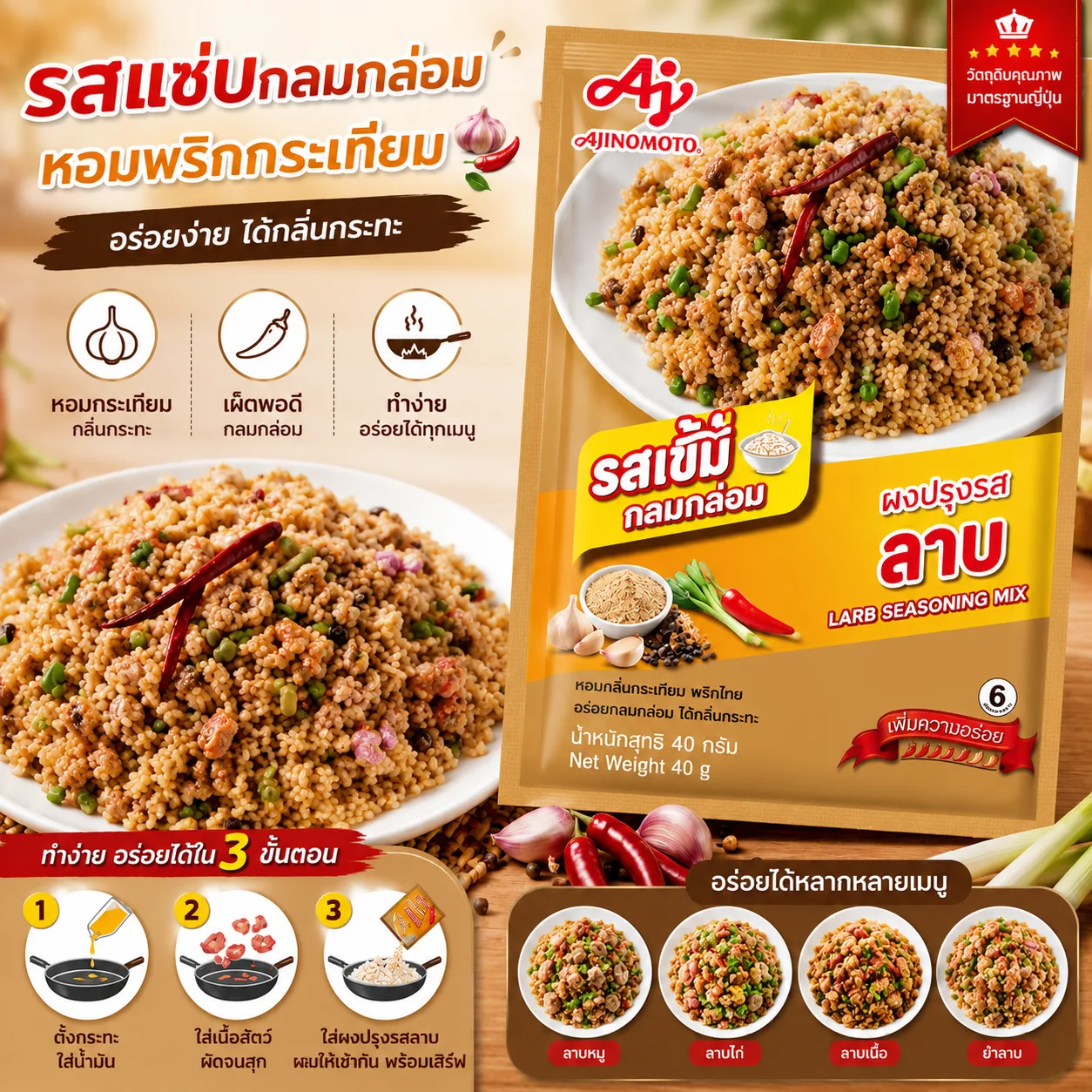 味之素泰式拉布调味粉 30克