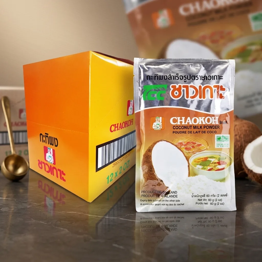 Chaokoh Coconut Milk Powder 60g (Pack of 12)