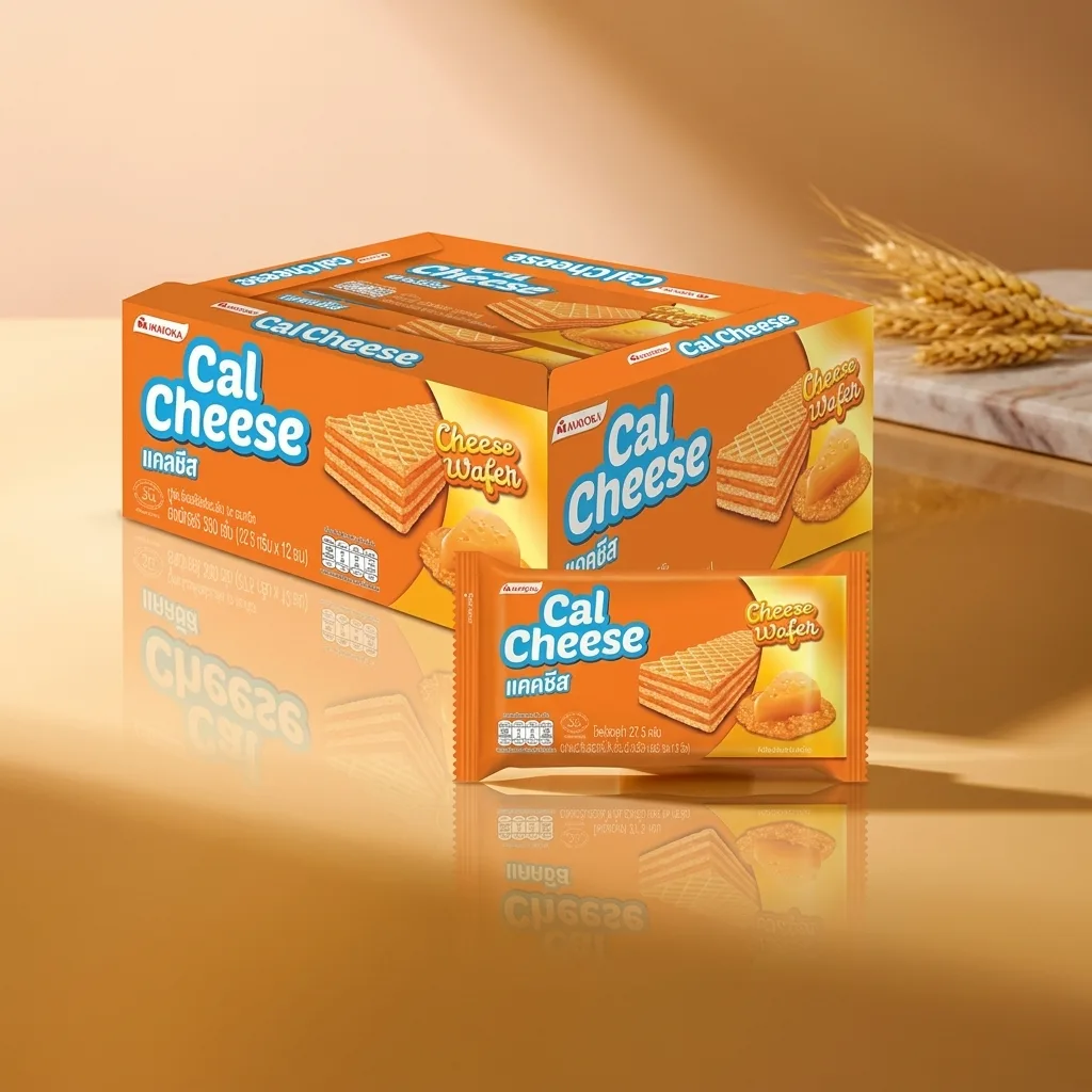 Calcheese Cheese Cream Wafer 27.5g (Pack of 12)