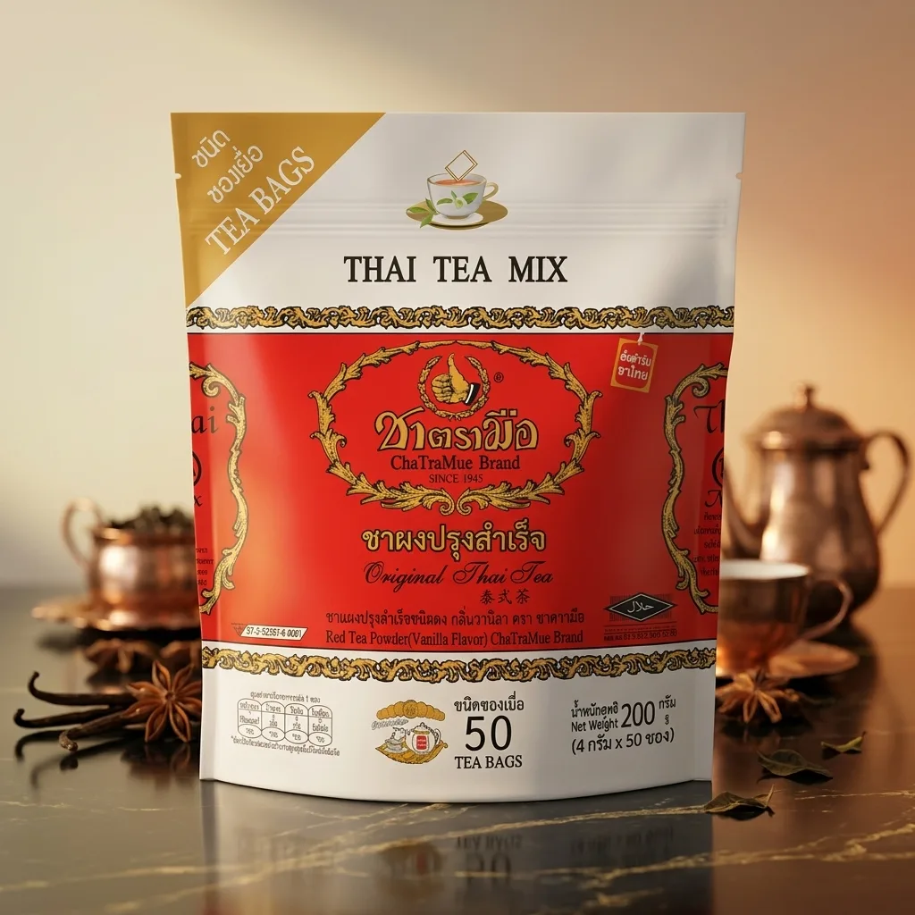 Cha Tra Mue Thai Red Tea Sachets 4g (50 Pcs)