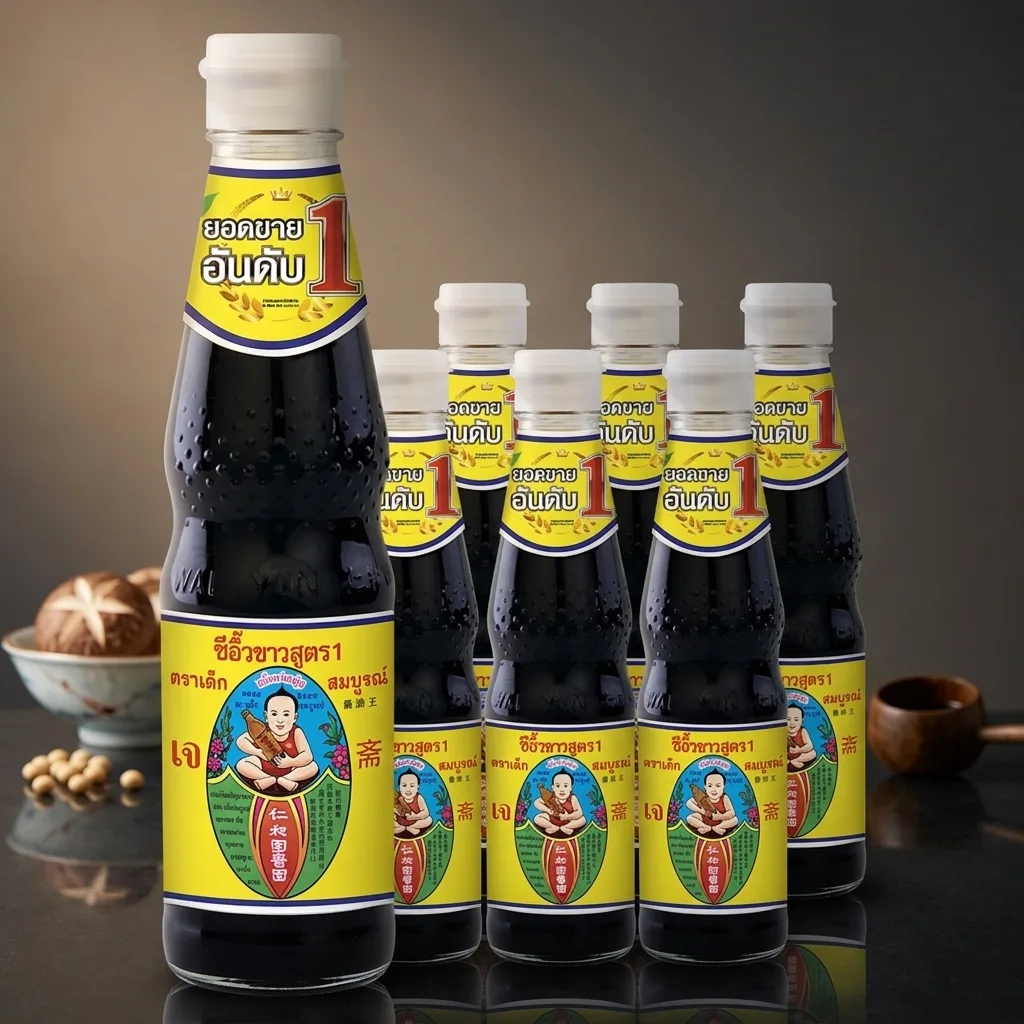 Dek Som Boon Thin Soy Sauce Formula 1 300ml (Pack of 6)