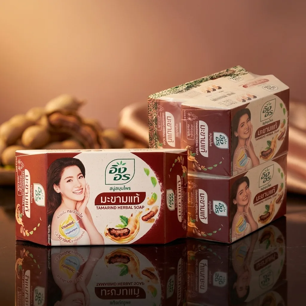 Ing-On Tamarind Herbal Soap 85g (Pack of 4)