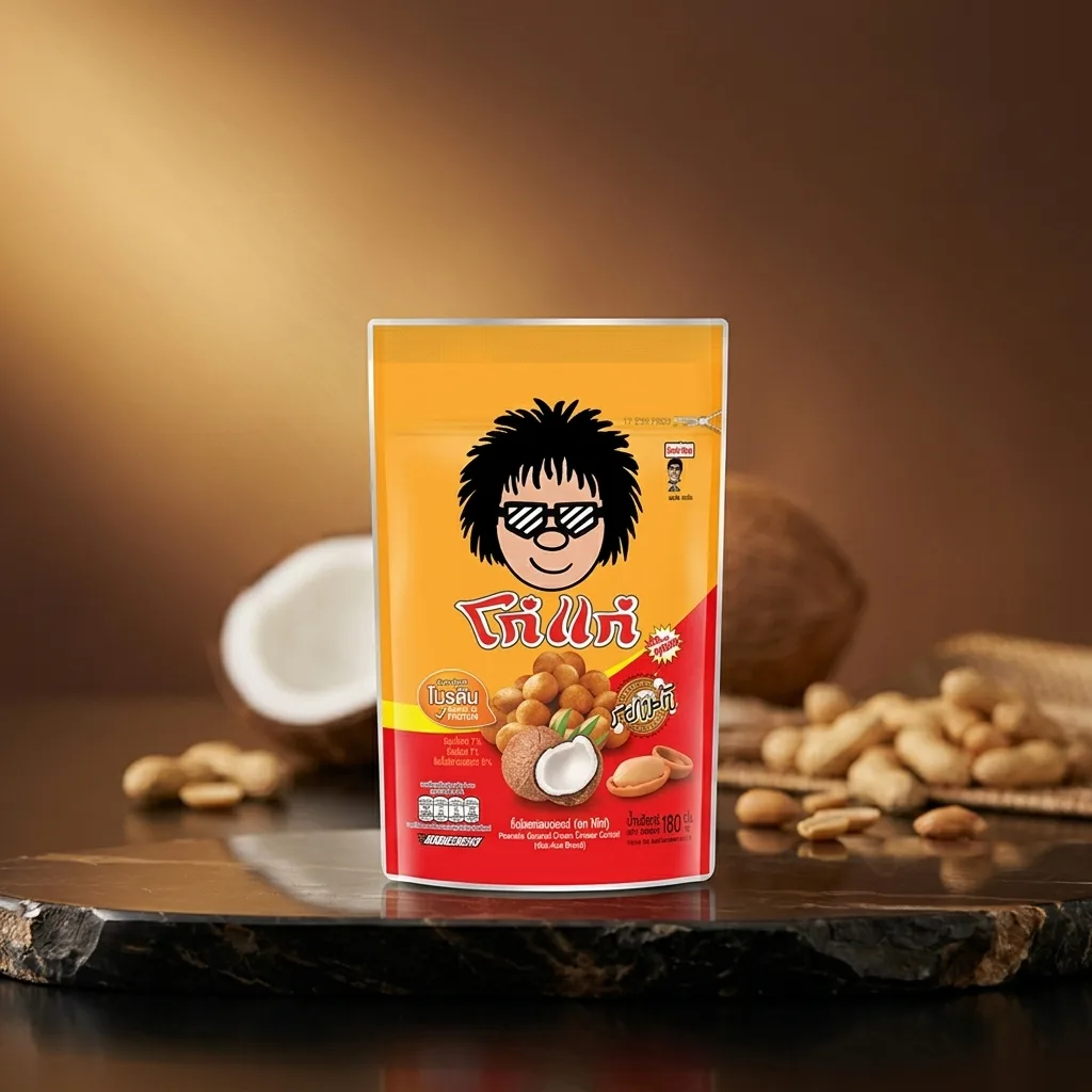 Koh Kae Coconut Cream Peanuts 180g (Pack of 6)