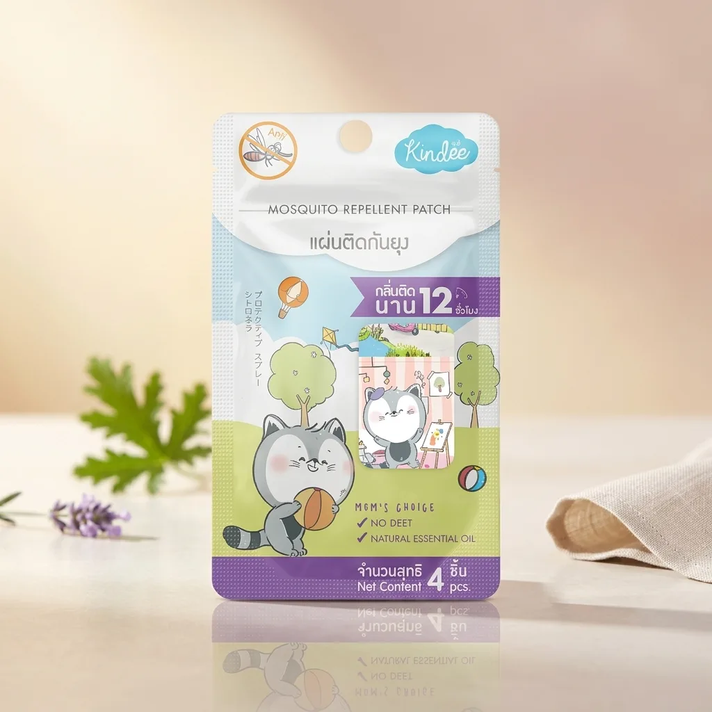 Kindee Citronella Mosquito Repellent Patch (4 Pcs)