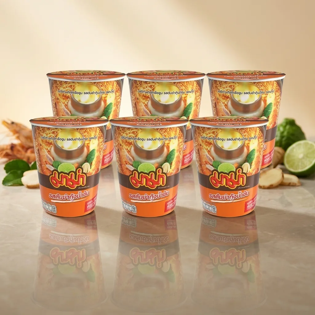 Mama Cup Creamy Shrimp Tom Yum 60g (Pack of 6)