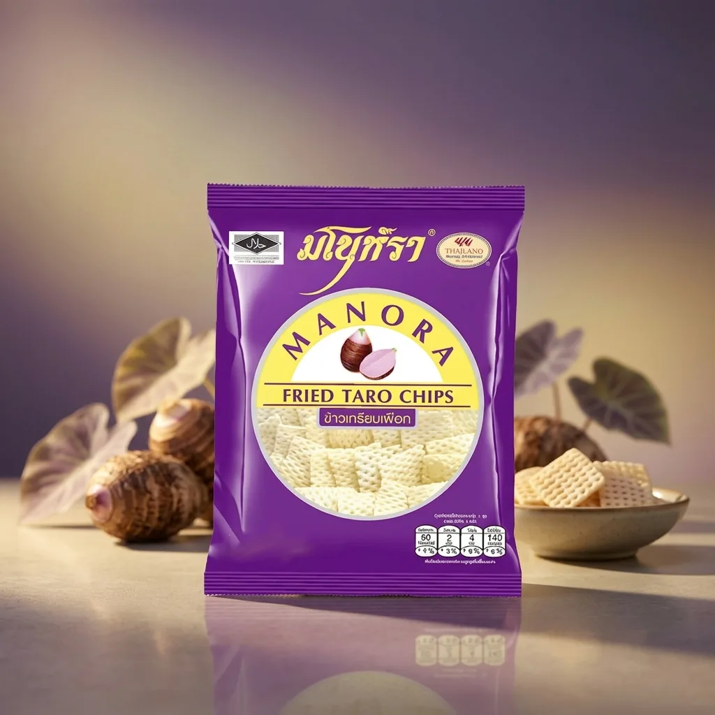 Manora Fried Taro Chips 65g