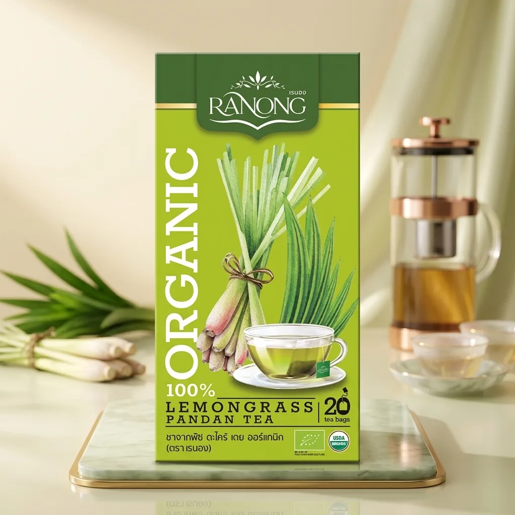 Ranong Tea Organic Lemongrass Pandan 20g