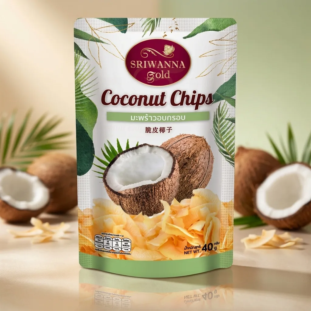 Sriwanna Gold Crispy Coconut 40g (Pack of 10)