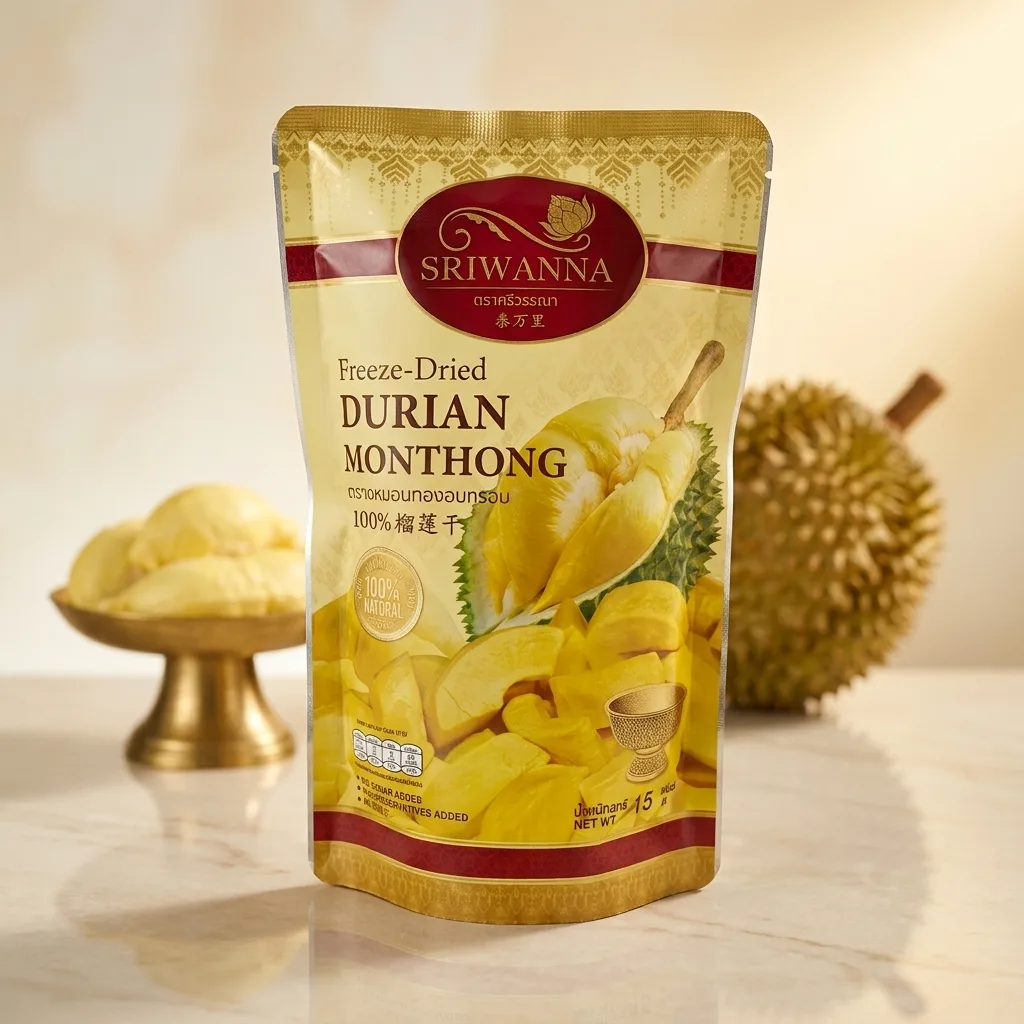 Sriwanna Freeze-Dried Durian 15g (Pack of 5)